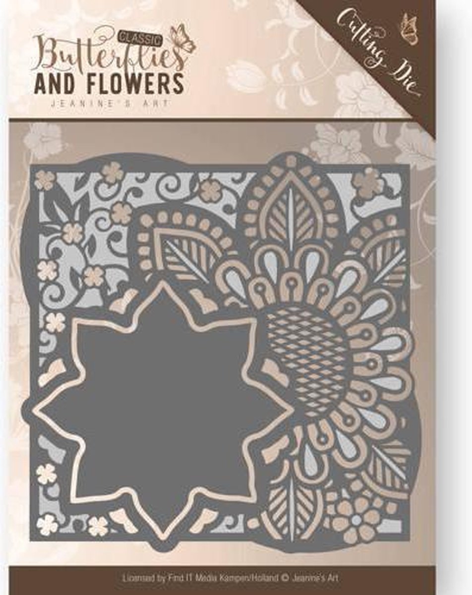 Mal - Jeanines Art -  Classic Butterflies and Flowers - Bloemen Omlijsting